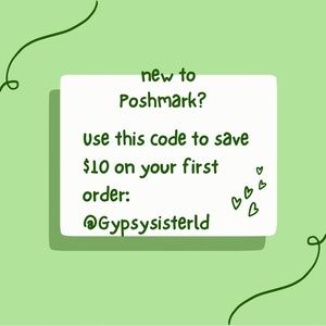 New to Poshmark? Save $10 on the first order the code:  @GYPSYSISTERLD